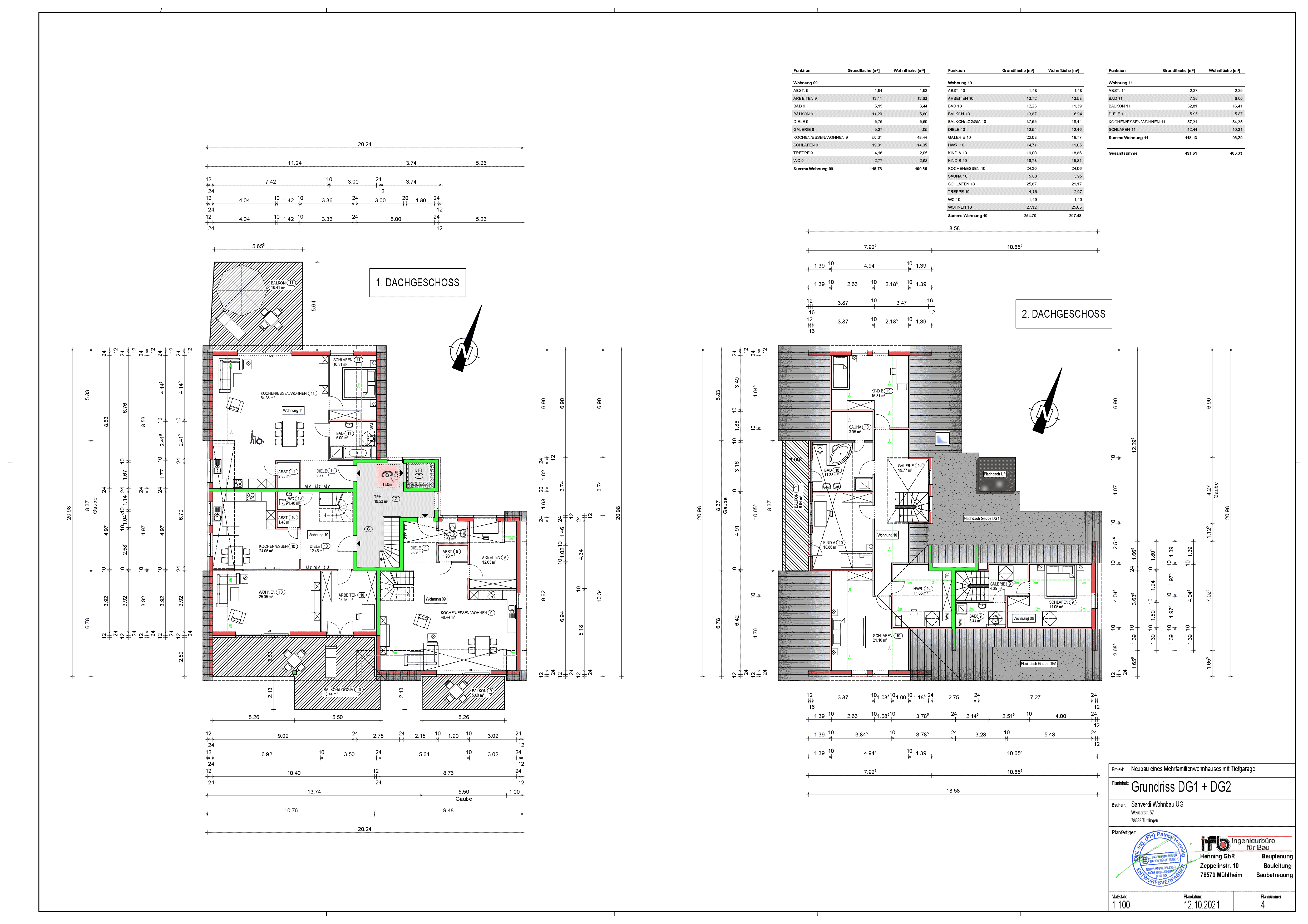 Grundriss Dachgeschoss