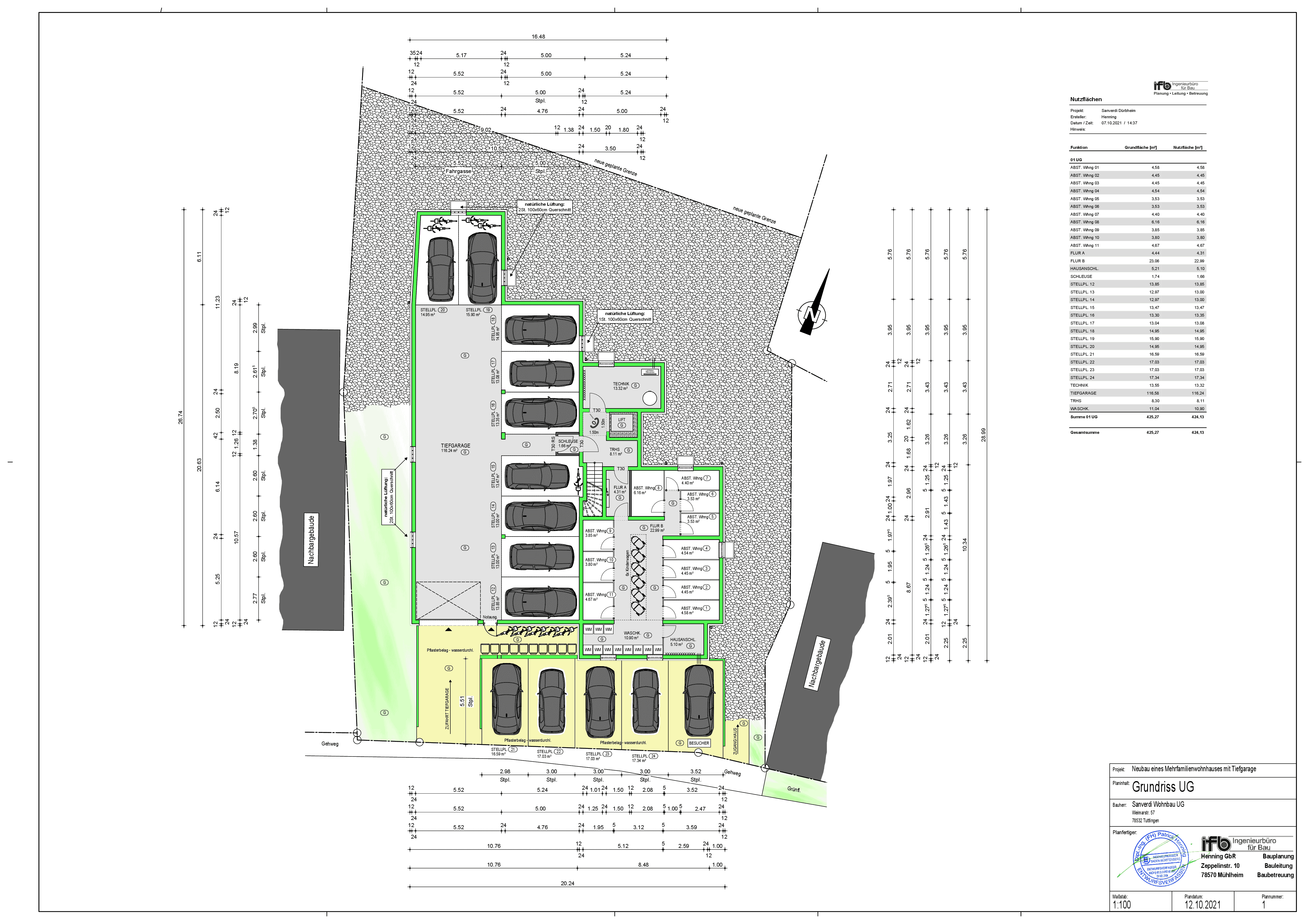 Grundriss Untergeschoss